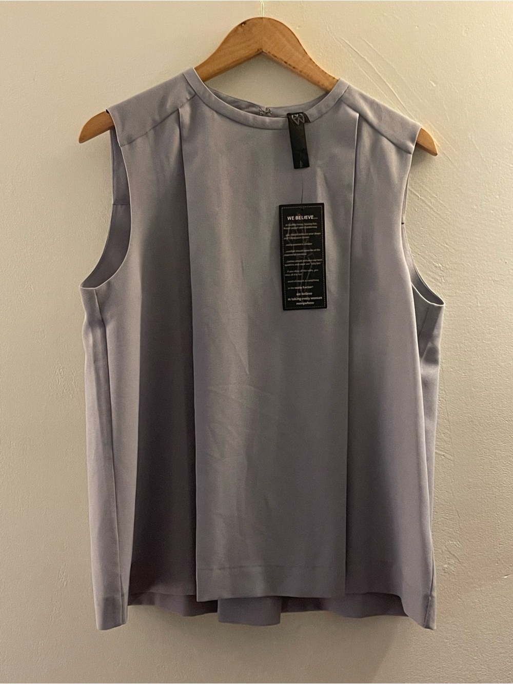 Marla Wynne Sleeveless Gray Shell Top